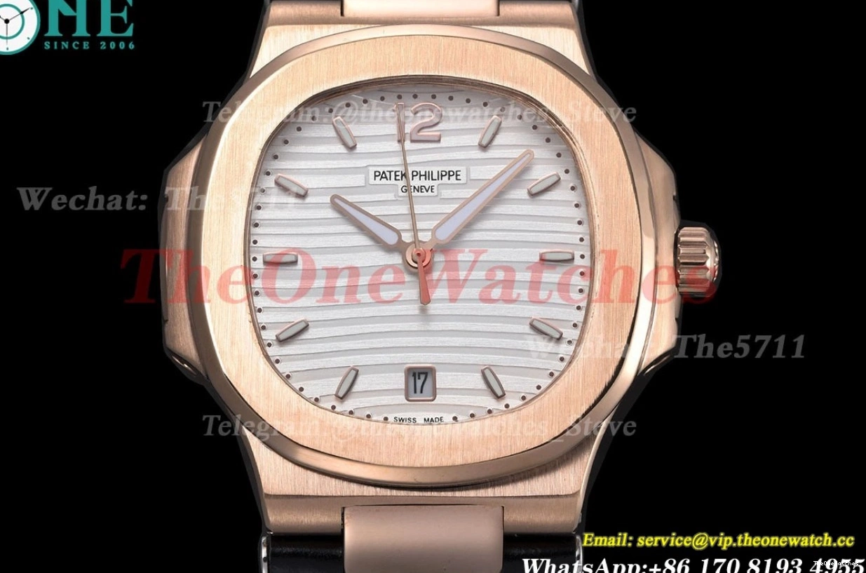 40mm White Dial GDF LE 5711 MY8215 RG Nautilus 0307